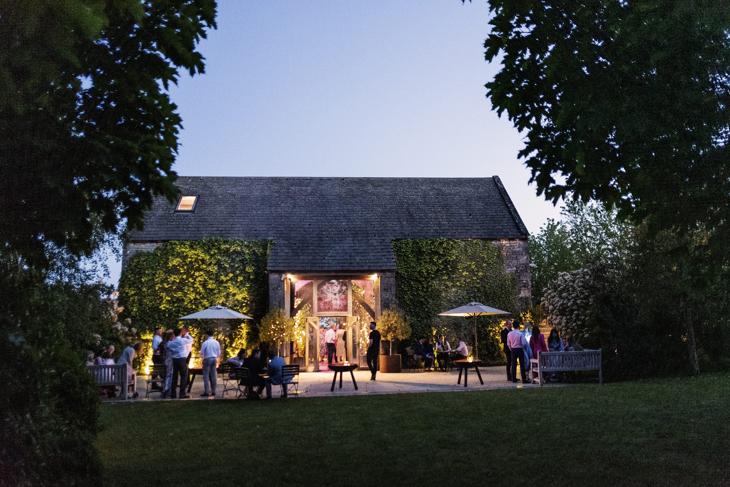 A view of Stone Barn Wedding Venue
